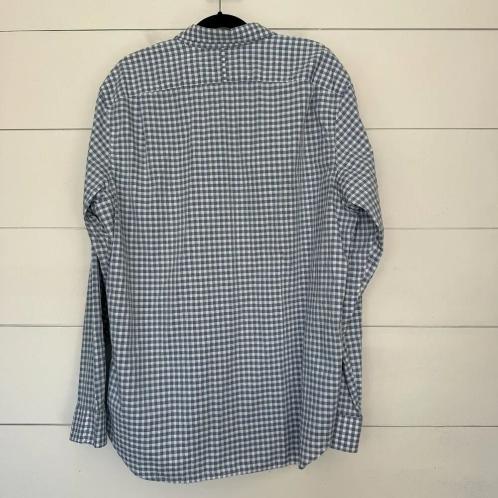 Banana Republic Men’s XL Blue Gingham Dress Shirt
